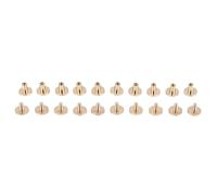 Ujjdwiurgh 10 x dos Arc solide en laiton bouton vis clou vis d'ancrage ceinture de Rivet en cuir 6mm