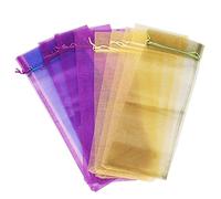 Ujjdwiurgh 10 X Sac De Cadeaux De Bouteille De Vin En Filet Transparent Dur Pure Pour Fete De Mariage Presente