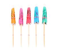 Ujjdwiurgh 100 Parasols en Papier Mixtes Parapluies pour Accessoires de Tropicales de FêTe