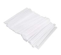 Ujjdwiurgh 100 Pcs cosmetique gaine de pour pinceau de maquillage Protecteurs boucliers (Blanc)