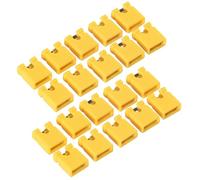 Ujjdwiurgh 100 PièCes 2.54 MM Capuchon de Cavalier Type Ouvert Capuchon de Court-Circuit Bloc de Court-Circuit Capuchon de Prise Broche En-TêTe Bloc de Connexion, Jaune