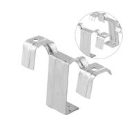 Ujjdwiurgh 100 Pièces 30 mm Panneau Solaire Photovoltaïque Guide D'Eau Clip Déflecteur en Acier Inoxydable Bouton de Vidange de Boue Clips de Redirection de L'Eau Facile à Installer