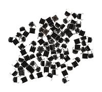 Ujjdwiurgh 100 pieces 6 mm x 6 mm x 4.5 mm 4 Broches DIP Interrupteur a bouton poussoir tactile de PCB