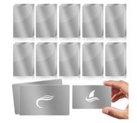 Ujjdwiurgh 100 Pièces de Feuilles D'Aluminium Vierges de Couleur pour Gravure sur Métal, Gravure au, Cartes de Visite, Gravure Polyvalente, Cadeau à Faire Soi-Même A