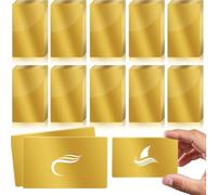 Ujjdwiurgh 100 Pièces de Feuilles D'Aluminium Vierges de Couleur pour Gravure sur Métal, Gravure au, Cartes de Visite, Gravure Polyvalente, Cadeau à Faire Soi-Même B