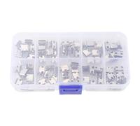 Ujjdwiurgh 100 Pièces/Lot 10 Modèles Connecteurs Station Chargement USB Type-C Mélangent 6 Broches et 16 Broches Utilisation pour les Kits Réparation Téléphones et Produits Numériques