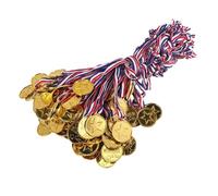 Ujjdwiurgh 100 PièCes MéDailles de Gagnant en Plastique pour Enfants MéDailles d'or pour Style Olympique, DéCorations de FêTe et RéCompenses