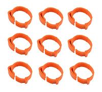 Ujjdwiurgh 100 PièCes SéRies Bandes de Jambe D'Identification de Poulet éTiquettes Bandes de Jambe de Volaille Bandes de Jambe D'Oiseau Bandes de Jambe de Canard Anneaux à Clipser