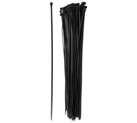 Ujjdwiurgh 100 X Cravates Noires Noires Avec Attaches De Cordon Wrap Strap Wrap 200 Mm X 3 Mm