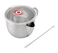 Ujjdwiurgh 1000 Ml Multifonction 304 en Acier Inoxydable Sauce à L' Soupe SéParateur de Graisse Graisse Oiler Filtre Filtre Passoire Bol Cuisine Cuisine Outils