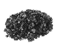 Ujjdwiurgh 1000 PièCes SéRies 1/4 Pouce Noir Nylon R-Type Câble Clips pour IntéRieur ExtéRieur Corde LumièRe ÉLectrique Pince Fixation