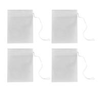 Ujjdwiurgh 1000Pcs / Lot Nouveau Pla BiodéGradé Plaques de Sachets de Thé Filtres à Ultrasons Corde de Fibre de Corde Sachets de Thé Filtre à Café 6X8Cm