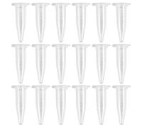Ujjdwiurgh 1000PièCes SéRies Mini Tubes à Centrifuger 1,5 Ml RadiéS en Plastique Transparent Flacons de Centrifugeuse avec Capuchon à Pression à Dessus Plat