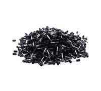 Ujjdwiurgh 1000X Ferrule Pré-Isolée Pour Borne De Sertissage E1008 18Awg 1.0Mm2 Silver Black