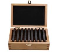 Ujjdwiurgh 100mm 9 Paires 18Pcs de Tampons de Fraisage CNC en Acier Allié de Haute Précision Fabriqués en Parallèle