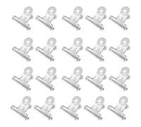 Ujjdwiurgh 100PCS Crochets de Bulldog en Plastique Kit Crochets Utilitaires pour le Papier avec Charnière pour Usage Domestique et de Bureau - Transparent