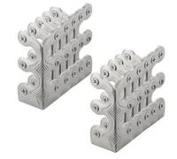Ujjdwiurgh 10PC Skiffers Protecteurs D'Angle de Plinthe, Protecteurs de Plinthe en Laiton, Protecteurs D'Angle de Plinthe Argent