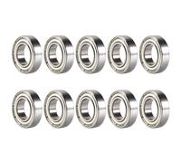 Ujjdwiurgh 10Pcs 6800Z 10 X 19 X 5mm Oulement A Billes de Cannelure Profonde de Rangee Simple Blinde