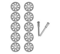 Ujjdwiurgh 10Pcs Accessoires 20Mm Disque de Coupe à Diamant pour Disque de Roue de Meule en Métal Mini Scie Circulaire pour Outil Rotatif de Forage
