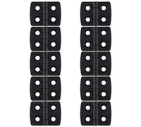Ujjdwiurgh 10Pcs Charnières De Porte En Plastique Noir Renforcé 40Mm X 30Mm