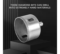 Ujjdwiurgh 10Pcs Diamant Trou Scie 3-50Mm Foret Scie Set Tuile CéRamique CéRamique Coupe-Verre