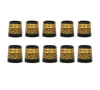 Ujjdwiurgh 10Pcs Golf Ferrules Golf Sleeve Ferrule Tip for Golf Irons Club Shafts Accessoires Gold