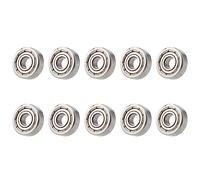 Ujjdwiurgh 10Pcs Roulement À Billes Radial Métrique Blindé En Métal Scellé Miniature Modèle: 604 Zz 4X12X4Mm