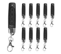 Ujjdwiurgh 10PCS Télécommande Duplicateur à 433MHz 4-Buttons pour Clé de Voiture de Garage avec Porte-Clés pour
