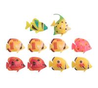 Ujjdwiurgh 10X Flottant Artificiel Poisson Decor Ornement Decoration pour Aquarium Reservoir de Poissons