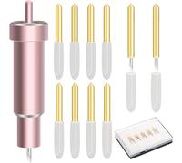 Ujjdwiurgh 11 Pièces Lame à Pointe Fine de Qualité Supérieure avec Boîtier, pour, Maker 3 avec Boîtier pour Couper Film, Vinyle, Autocollant