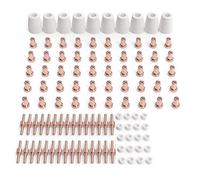 Ujjdwiurgh 110 PièCes SéRies de Consommables de DéCoupe Plasma Fit Cut 40 50 avec Torche de DéCoupe Plasma PT31 LG40
