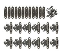 Ujjdwiurgh 12 Decor de laiton Antique boite de en bois fermoirs Crochet de verrouillage + Vis