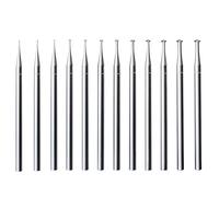 Ujjdwiurgh 12 Fraises à Cœur à 45° - Tige de 3/32 Pouce pour Gravure de Fraises à Cœur à 45 Degrés pour Lapidaire 009-023