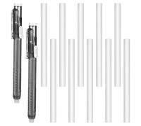 Ujjdwiurgh 12 Gommes Mécaniques Rétractables de Type Stylo, Recharges de Gommes Blanches pour Effacement Précis