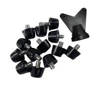 Ujjdwiurgh 12 PCS Crampons de Chaussures de Football Crampons de Chaussures de Football Professionnels M5 Accessoires Goujons avec Clé Chaussures de Piste Pointes 7 mm