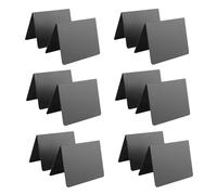 Ujjdwiurgh 12 PCS Mini Chalkboard Signs 4X3 Pouces Small Chalkboard Chalk Sign ÉTiquettes Alimentaires pour Tables de Buffet de FêTe, Facile à éCrire