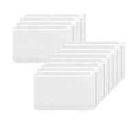 Ujjdwiurgh 12 Pièces A6 6 Trous Sac à Fermeture Éclair en PVC pour Documents, Trousse de Maquillage D'Extérieur, Écologique et Sans, Installation Facile