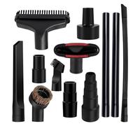 Ujjdwiurgh 12 Pièces Accessoires D'Aspirateur Universels 1-1/4 Pouces Accessoires D'Aspirateur Brosse Rallonge Buse Suceur Plat Humide Sec