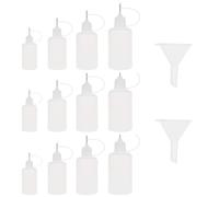Ujjdwiurgh 12 Pièces Applicateur de Colle à Pointe Fine Bouteille de Précision Applicateur de Pointe D'Aiguille Bouteille de Graissage Bouteilles à Pointe D'Aiguille pour Quilling Craft