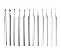 Ujjdwiurgh 12 Pièces de Fraises à, Outils de Fabrication Lapidaire à Tige de 3/32 Pouces, Mèches de Sculpture pour Outils Rotatifs