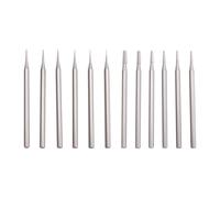 Ujjdwiurgh 12 Pièces Ensembles de Fraises à -3/32 Pouces Tige Cône Conique Coupe Transversale Forme Lapidaire Fraises Gravure Bits Outils de Sculpture