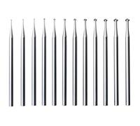 Ujjdwiurgh 12 Pièces Fraises Hart à 90 ° - Tige de 3/32 Pouces Fraises à Coeur à 90 Degrés Mèches de Gravure de Ensemble de Fraises Lapidaires