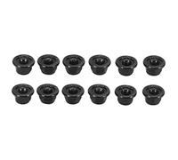 Ujjdwiurgh 12 PièCes MéTal 4Mm éCrous de Blocage de Roue pour 1/10 RC Voiture sur TRX4 TRX6 SCX10 90046 AXI03007, Noir