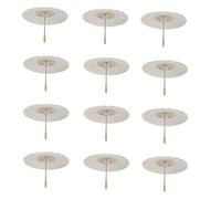 Ujjdwiurgh 12 Pièces Papier Parasol Parasol Blanc Bricolage Parapluie Photographie Accessoires pour Fête Prénatale Mariage 60 Cm/23,6 Pouces