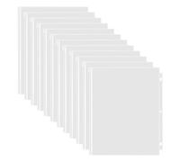 Ujjdwiurgh 12 Pièces Pochette de Reliure à Feuilles Mobiles de Rangement de Documents 11,4 Po X 9,4 Po PVC Imperméable pour Reliure à 3 Anneaux