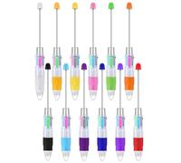 Ujjdwiurgh 12 Pièces Stylos à Billes Multicolores 4 en 1 Stylos à Bille Rétractables pour Kit de Fabrication de Bricolage Étudiants Enfants Durables 2,28 Pouces