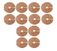Ujjdwiurgh 12 Pièces Tapis Protection D'Arbre D'Anneau Paillis Fibres Noix, Protecteurs Plantes 14,5 Pouces Contre les Plantes Protection D'Arbre D'Animaux