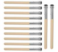 Ujjdwiurgh 12 Rallonges de Crayon en Bois pour Artistes avec Poignée en Métal Réglable, Rallonge de Crayon, Porte-Charbon Facile à Utiliser