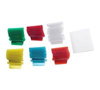 Ujjdwiurgh 120 Ensembles D'Onglets de Dossiers Suspendus Multicolores avec Inserts Vierges Onglets de Dossiers Suspendus en Plastique de 2 Pouces pour Dossiers Suspendus