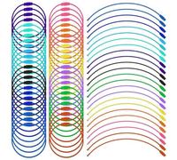 Ujjdwiurgh 120 Porte-Clés à Boucle de Câble avec Verrouillage à Vis, 6 Pouces pour la Randonnée en Plein Air (12 Couleurs)